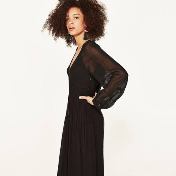 🖤 NWOT! Zara Black Dress - Picture 1 of 4